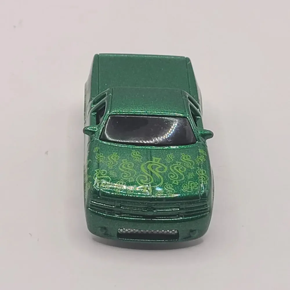 Hot Wheels Chevy GM S10 pickup truck dycast 2003 Mattel Malaysia Tooned $$$ Sign